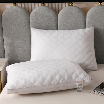 91家纺网 家纺一手货源 找家纺 （总）浩宇家纺新款磨毛三线格枕芯跑量款枕头学生宿舍单人成人家用