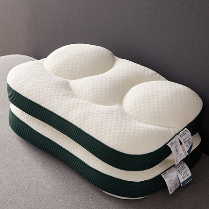 91家纺网 家纺一手货源 找家纺 乐可 2023新款笑脸蚕咝护颈枕 笑脸蚕咝护颈枕【一对装】