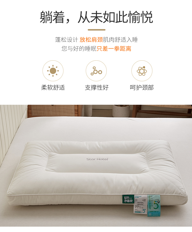 91家纺网 家纺一手货源 找家纺 （总）乐可 2023新款5防净睡枕 枕头枕芯