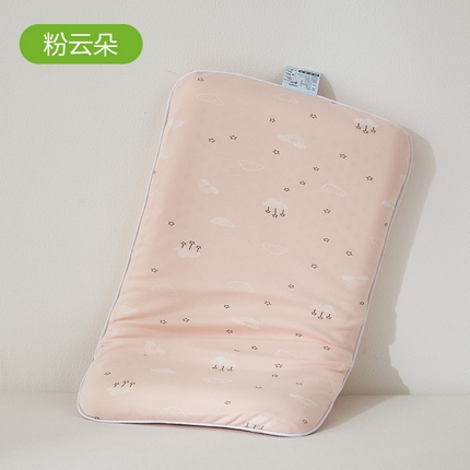 乐可 2023新款儿童乳胶面包枕 乳胶儿童面包枕30*50cm-粉云朵