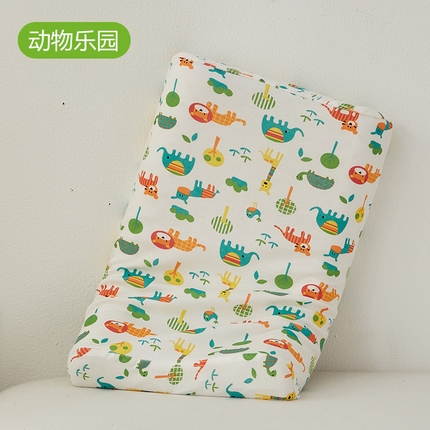 91家纺网 家纺一手货源 找家纺 2023新款儿童乳胶枕平面枕2744 乳胶儿童平面枕27*44cm-动物乐园
