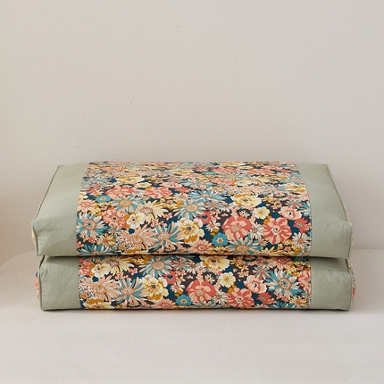 91家纺网 家纺一手货源 找家纺 乐可 2023新款韩式碎花荞麦枕 韩式碎花荞麦枕-花团锦簇【单只装】