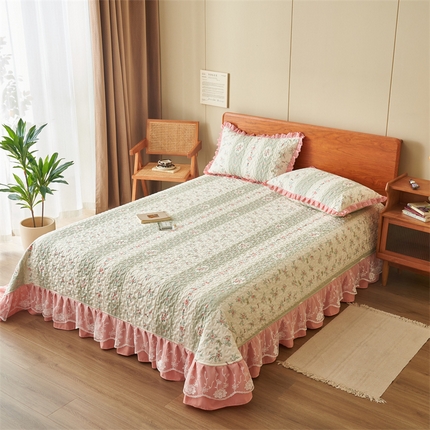 91家纺网 家纺一手货源 找家纺 （总）恒爱 2023新款全棉床盖三件套