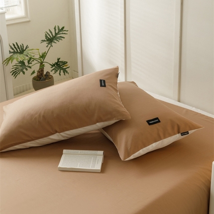 91家纺网 家纺一手货源 找家纺 （总）卡姿家纺 2023新款无印水洗棉系列-枕套