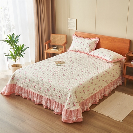 91家纺网 家纺一手货源 找家纺 （总）恒爱 2023新款全棉床盖三件套