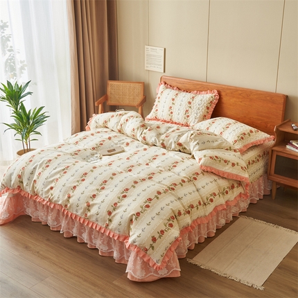 91家纺网 家纺一手货源 找家纺 （总）恒爱 2023新款全棉床盖四件套