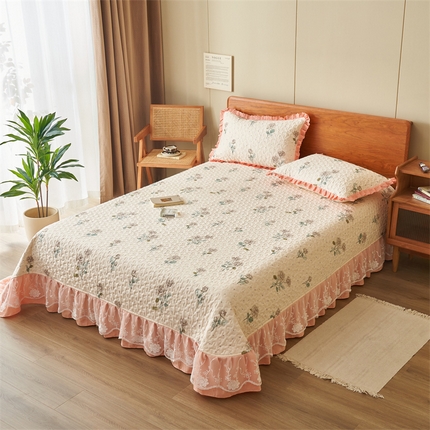 91家纺网 家纺一手货源 找家纺 （总）恒爱 2023新款全棉床盖三件套