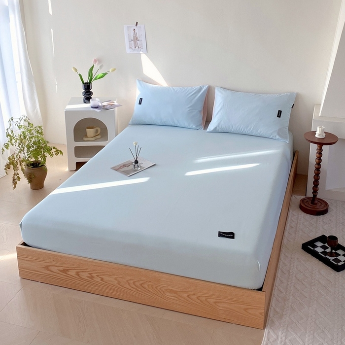 91家纺网 家纺一手货源 找家纺 （总）卡姿家纺 2023新款无印水洗棉系列-单床笠