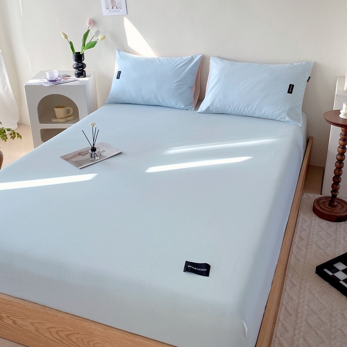 91家纺网 家纺一手货源 找家纺 （总）卡姿家纺 2023新款无印水洗棉系列-单床笠