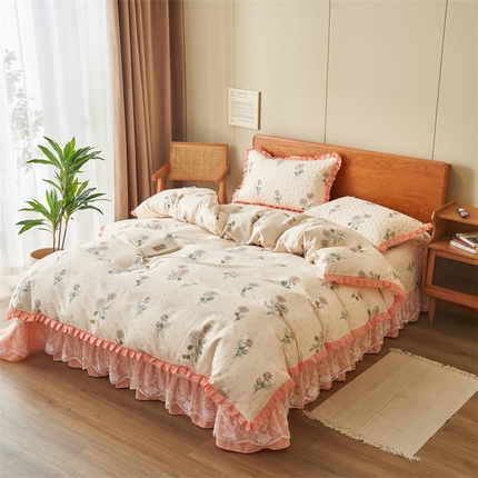 91家纺网 家纺一手货源 找家纺 （总）恒爱 2023新款全棉床盖四件套