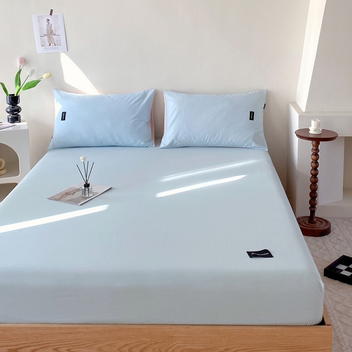 91家纺网 家纺一手货源 找家纺 （总）卡姿家纺 2023新款无印水洗棉系列-单床笠