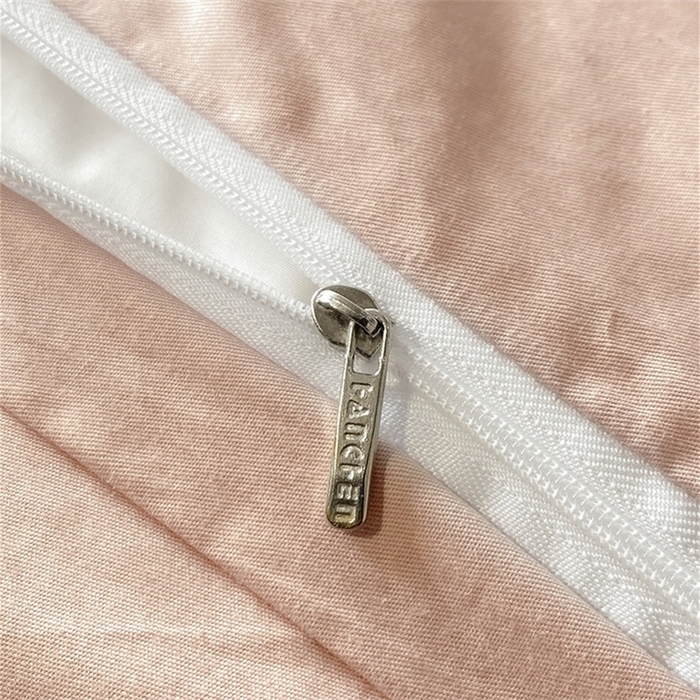 91家纺网 家纺一手货源 找家纺 涵宸家纺 2023新款原棉磨毛四件套-青叶 青叶-粉