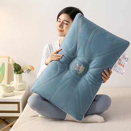 91家纺网 家纺一手货源 找家纺 （总）梦叶草 2023新款眠豆绣花大豆角枕芯大豆蛋白枕头