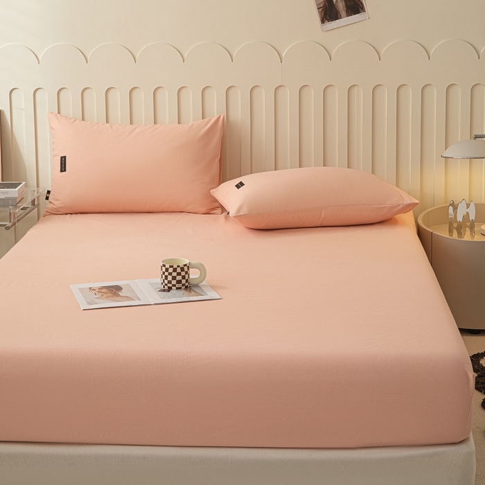 91家纺网 家纺一手货源 找家纺 涵宸家纺 棉磨毛-纯色织标-单床笠 单床笠-钻粉