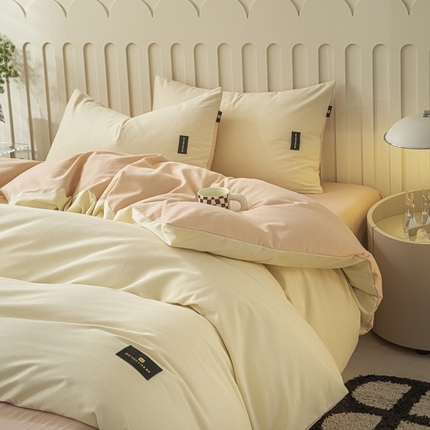 91家纺网 家纺一手货源 找家纺 （总）涵宸家纺 棉磨毛-纯色织标-四件套（含单品）