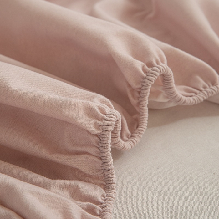 91家纺网 家纺一手货源 找家纺 涵宸家纺 棉磨毛-纯色织标-单床笠 单床笠-浅紫