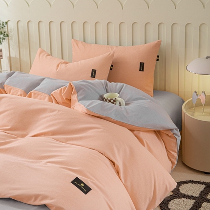 91家纺网 家纺一手货源 找家纺 （总）涵宸家纺 棉磨毛-纯色织标-四件套（含单品）