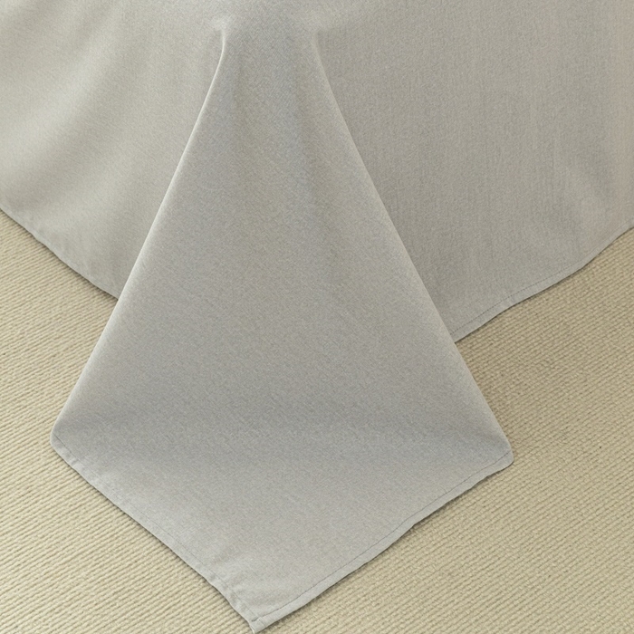 91家纺网 家纺一手货源 找家纺 涵宸家纺 棉磨毛-纯色织标-四件套（含单品） 豆绿+浅灰