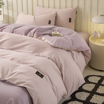 91家纺网 家纺一手货源 找家纺 （总）涵宸家纺 棉磨毛-纯色织标-单被套