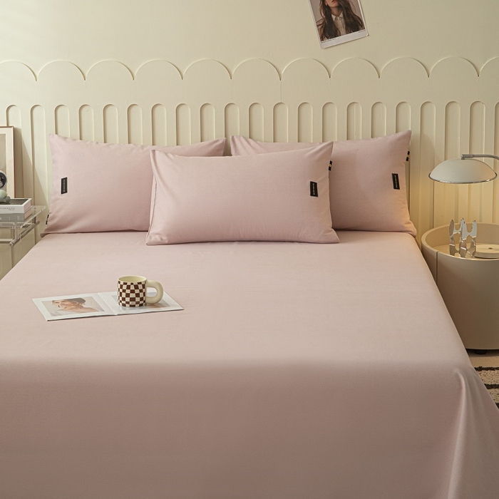 91家纺网 家纺一手货源 找家纺 涵宸家纺 棉磨毛-纯色织标-单枕套 单枕套-浅紫