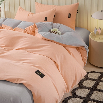 91家纺网 家纺一手货源 找家纺 （总）涵宸家纺 棉磨毛-纯色织标-单被套