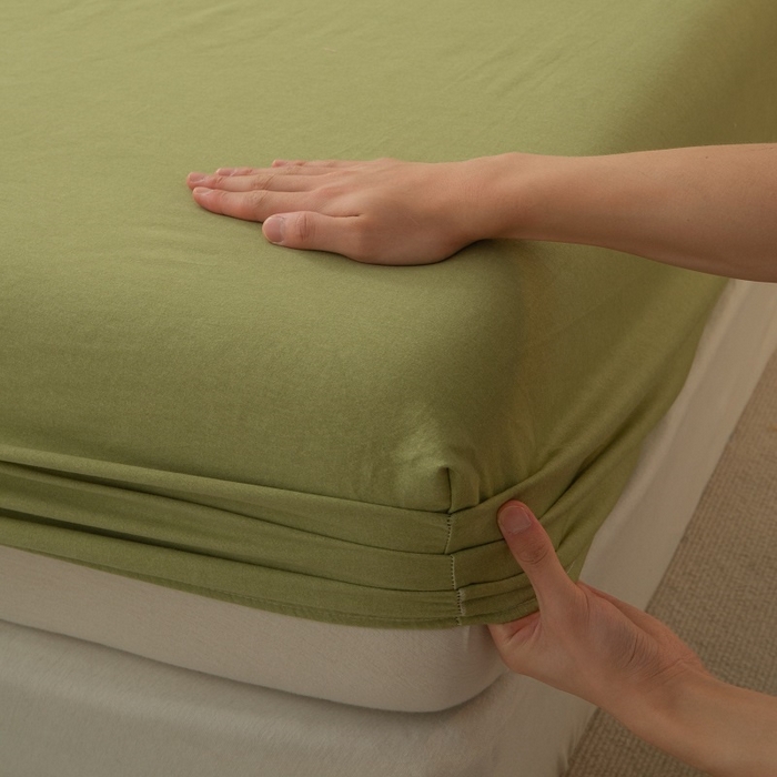 91家纺网 家纺一手货源 找家纺 （总）涵宸家纺 棉磨毛-纯色织标-单床笠