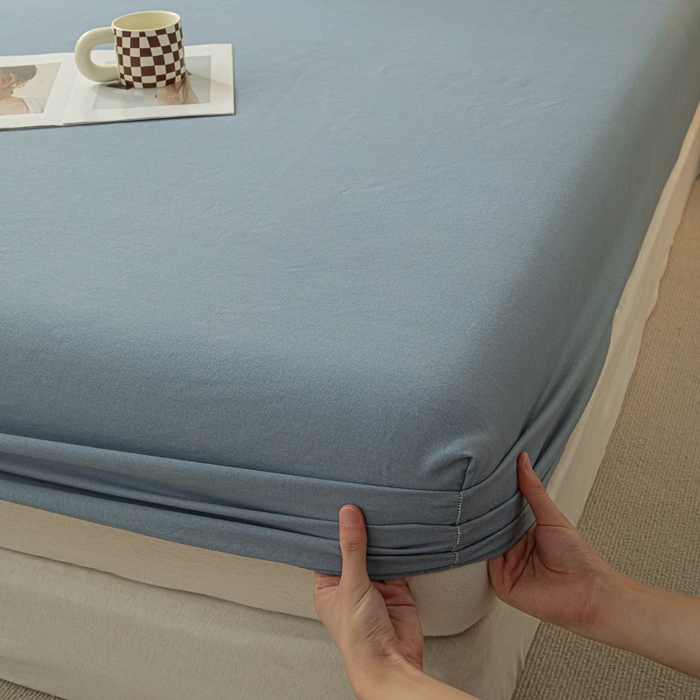 91家纺网 家纺一手货源 找家纺 涵宸家纺 棉磨毛-纯色织标-单床笠 单床笠-丈兰