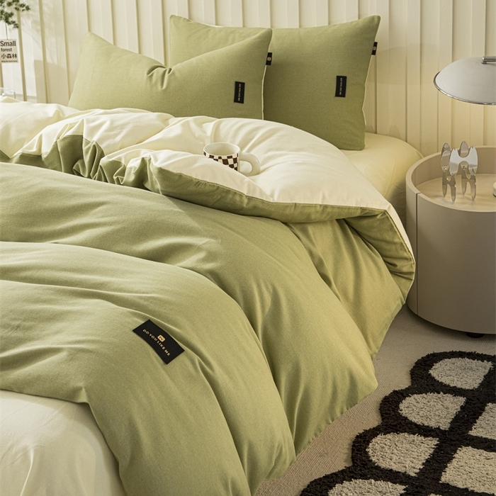 91家纺网 家纺一手货源 找家纺 （总）涵宸家纺 棉磨毛-纯色织标-单被套