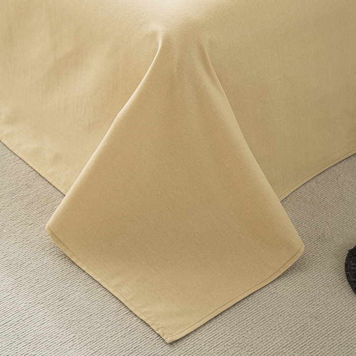 91家纺网 家纺一手货源 找家纺 涵宸家纺 棉磨毛-纯色织标-四件套（含单品） 奶咖