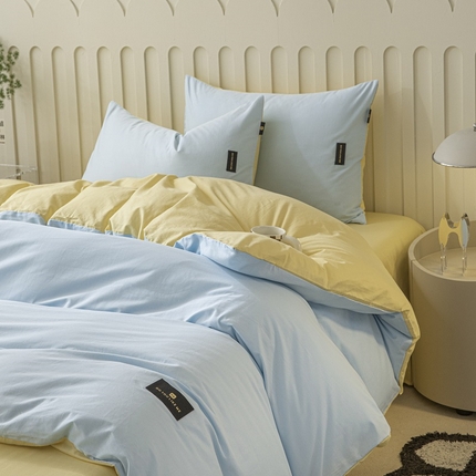 91家纺网 家纺一手货源 找家纺 （总）涵宸家纺 棉磨毛-纯色织标-四件套（含单品）