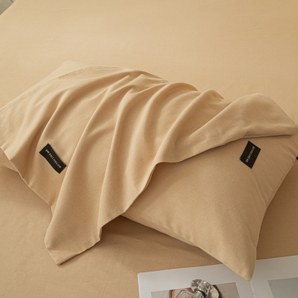 91家纺网 家纺一手货源 找家纺 （总）涵宸家纺 棉磨毛-纯色织标-单枕套