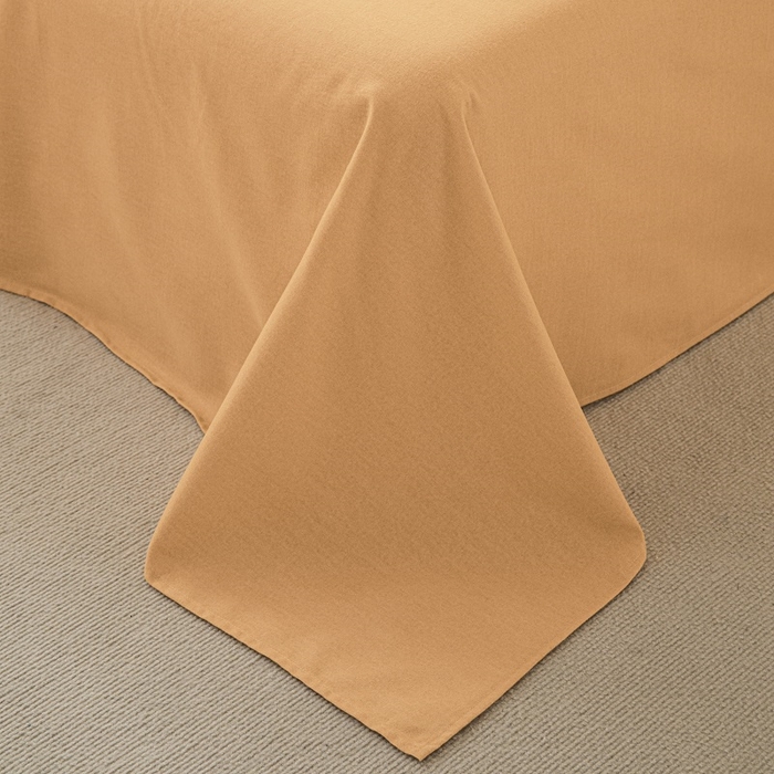 91家纺网 家纺一手货源 找家纺 涵宸家纺 棉磨毛-纯色织标-四件套（含单品） 奶昔白+桔