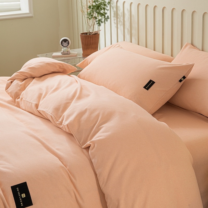 91家纺网 家纺一手货源 找家纺 涵宸家纺 棉磨毛-纯色织标-四件套（含单品） 钻粉