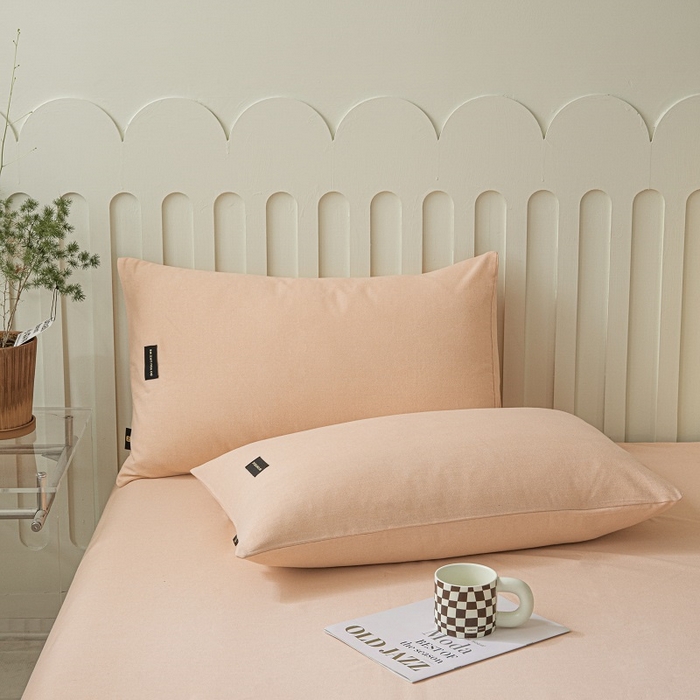 91家纺网 家纺一手货源 找家纺 涵宸家纺 棉磨毛-纯色织标-四件套（含单品） 钻粉