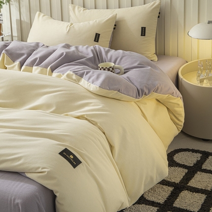 91家纺网 家纺一手货源 找家纺 （总）涵宸家纺 棉磨毛-纯色织标-单被套