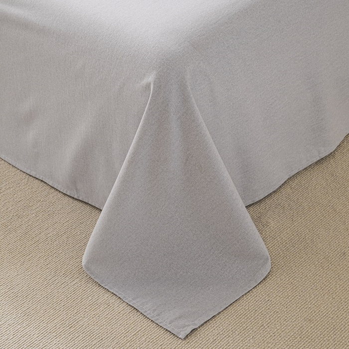 91家纺网 家纺一手货源 找家纺 涵宸家纺 棉磨毛-纯色织标-四件套（含单品） 丈兰+浅灰