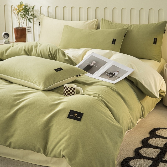 91家纺网 家纺一手货源 找家纺 （总）涵宸家纺 棉磨毛-纯色织标-单被套