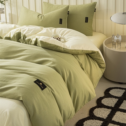 91家纺网 家纺一手货源 找家纺 （总）涵宸家纺 棉磨毛-纯色织标-单被套
