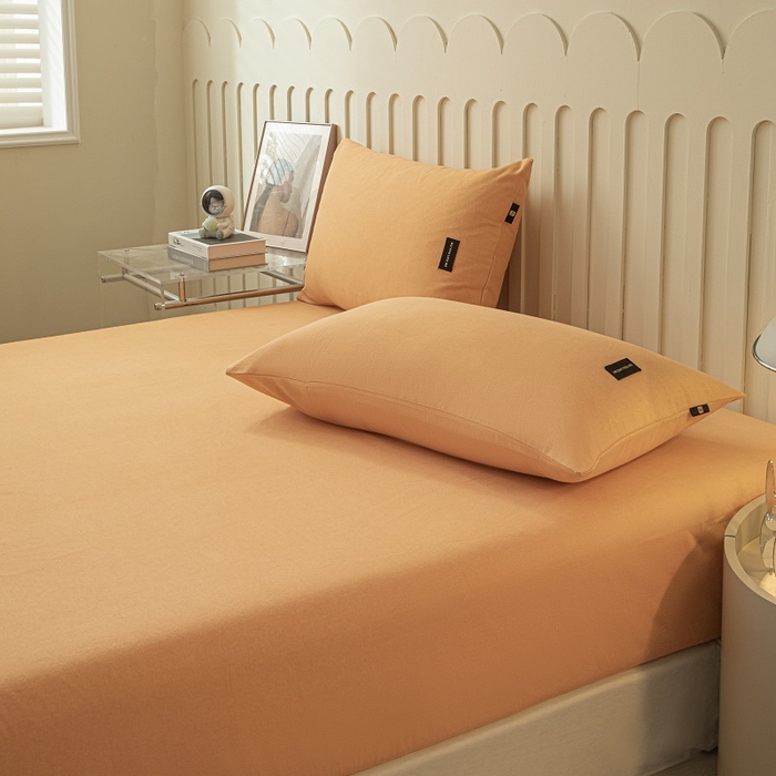 91家纺网 家纺一手货源 找家纺 涵宸家纺 棉磨毛-纯色织标-单枕套 单枕套-桔