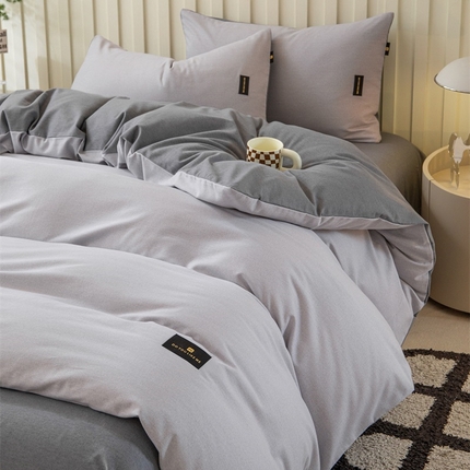 91家纺网 家纺一手货源 找家纺 （总）涵宸家纺 棉磨毛-纯色织标-单被套