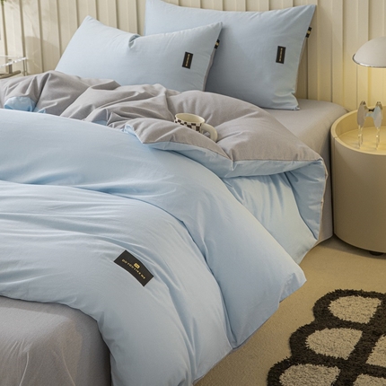 91家纺网 家纺一手货源 找家纺 （总）涵宸家纺 棉磨毛-纯色织标-单被套