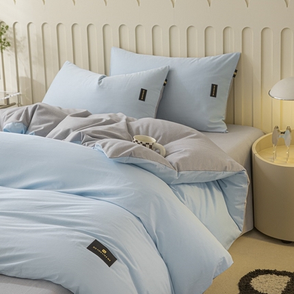 91家纺网 家纺一手货源 找家纺 （总）涵宸家纺 棉磨毛-纯色织标-四件套（含单品）