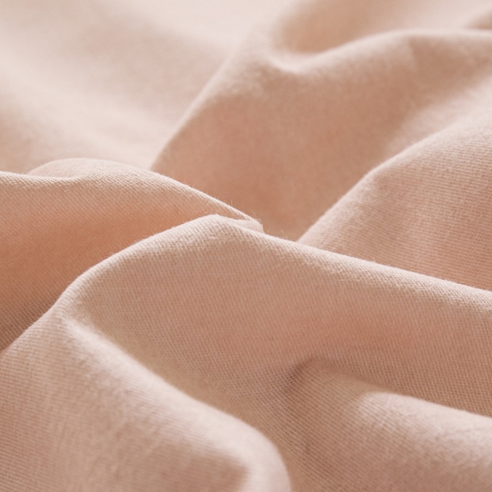 91家纺网 家纺一手货源 找家纺 涵宸家纺 棉磨毛-纯色织标-四件套（含单品） 粉+浅灰