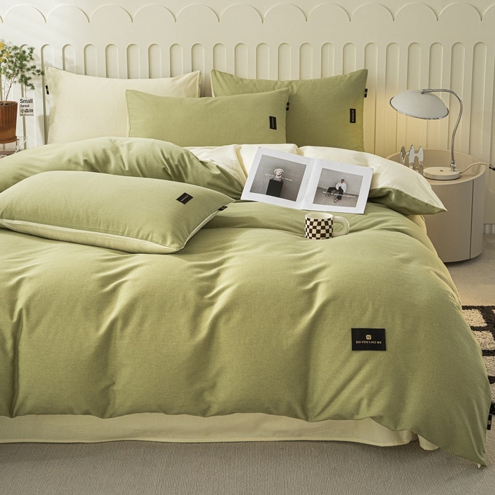 91家纺网 家纺一手货源 找家纺 （总）涵宸家纺 棉磨毛-纯色织标-单被套