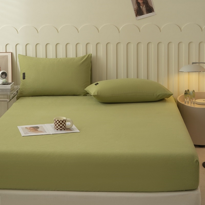 91家纺网 家纺一手货源 找家纺 （总）涵宸家纺 棉磨毛-纯色织标-单床笠