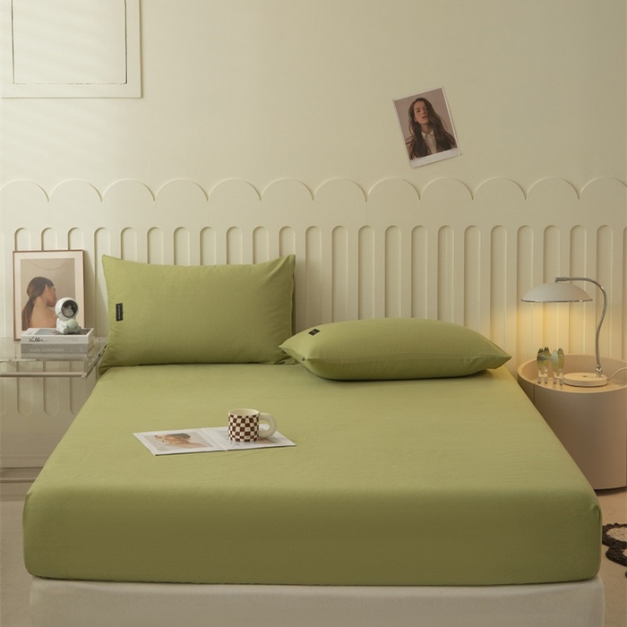 91家纺网 家纺一手货源 找家纺 （总）涵宸家纺 棉磨毛-纯色织标-单床笠