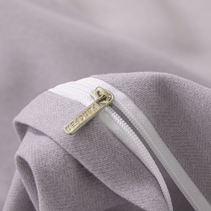 91家纺网 家纺一手货源 找家纺 涵宸家纺 棉磨毛-纯色织标-四件套（含单品） 浅紫+烟紫