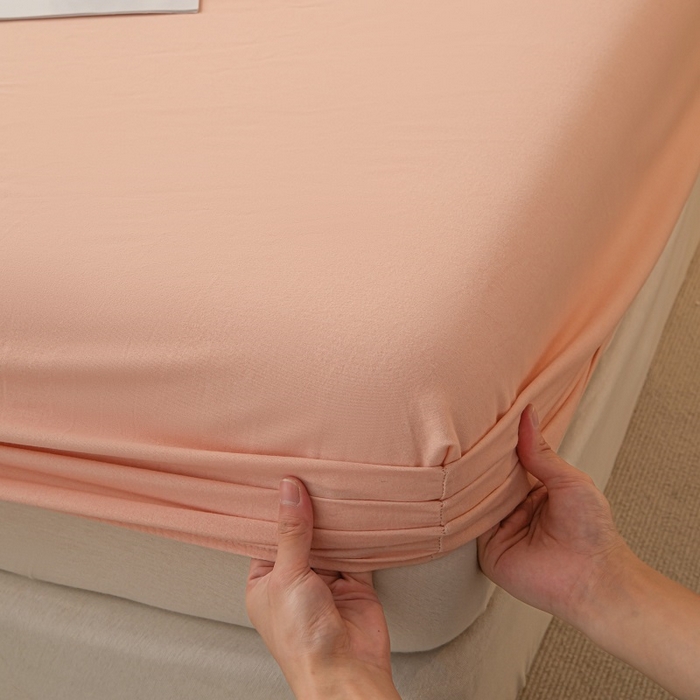 91家纺网 家纺一手货源 找家纺 涵宸家纺 棉磨毛-纯色织标-单床笠 单床笠-钻粉