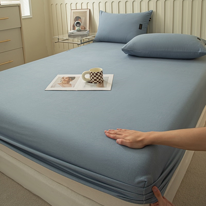 91家纺网 家纺一手货源 找家纺 涵宸家纺 棉磨毛-纯色织标-单床笠 单床笠-丈兰