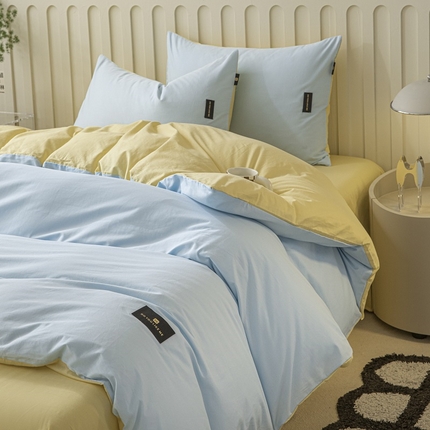 91家纺网 家纺一手货源 找家纺 （总）涵宸家纺 棉磨毛-纯色织标-单被套